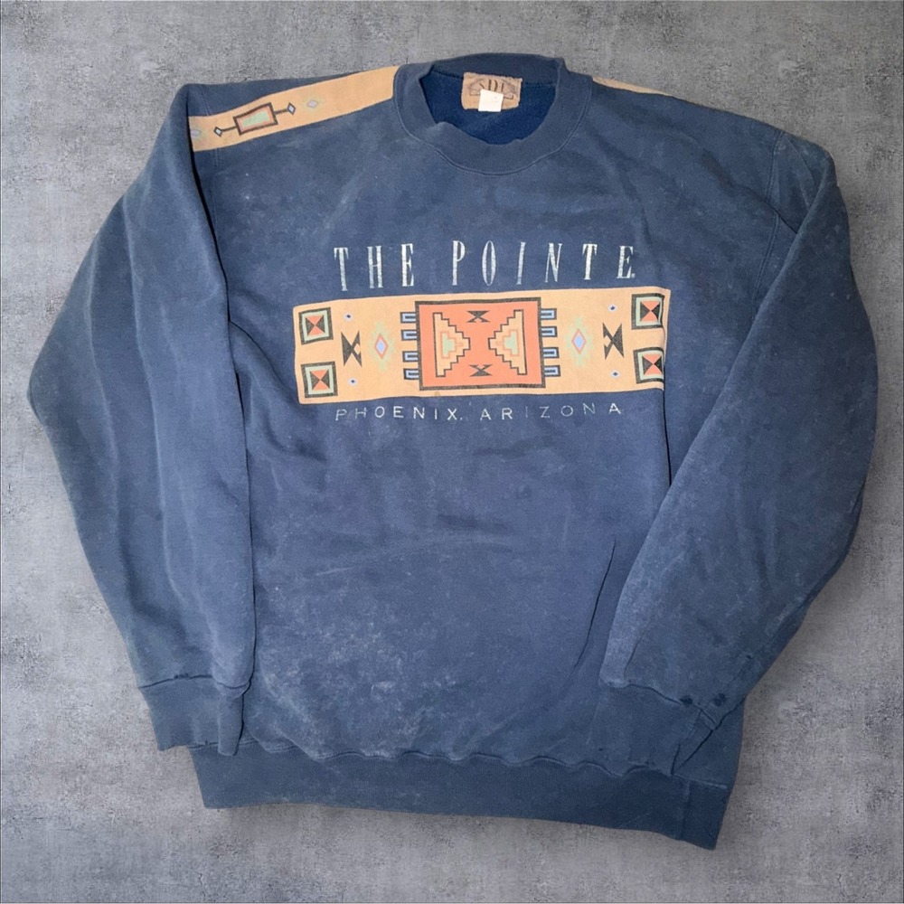 Vintage SDI The Pointe Phoenix Arizona Southwest Faded Sweatshirt Mens Large